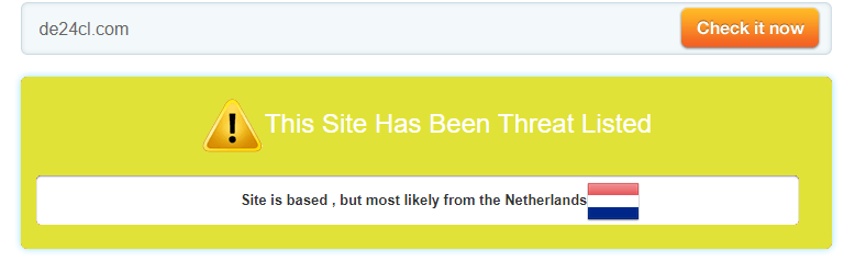 De24cl.com Has Been Threat Listed